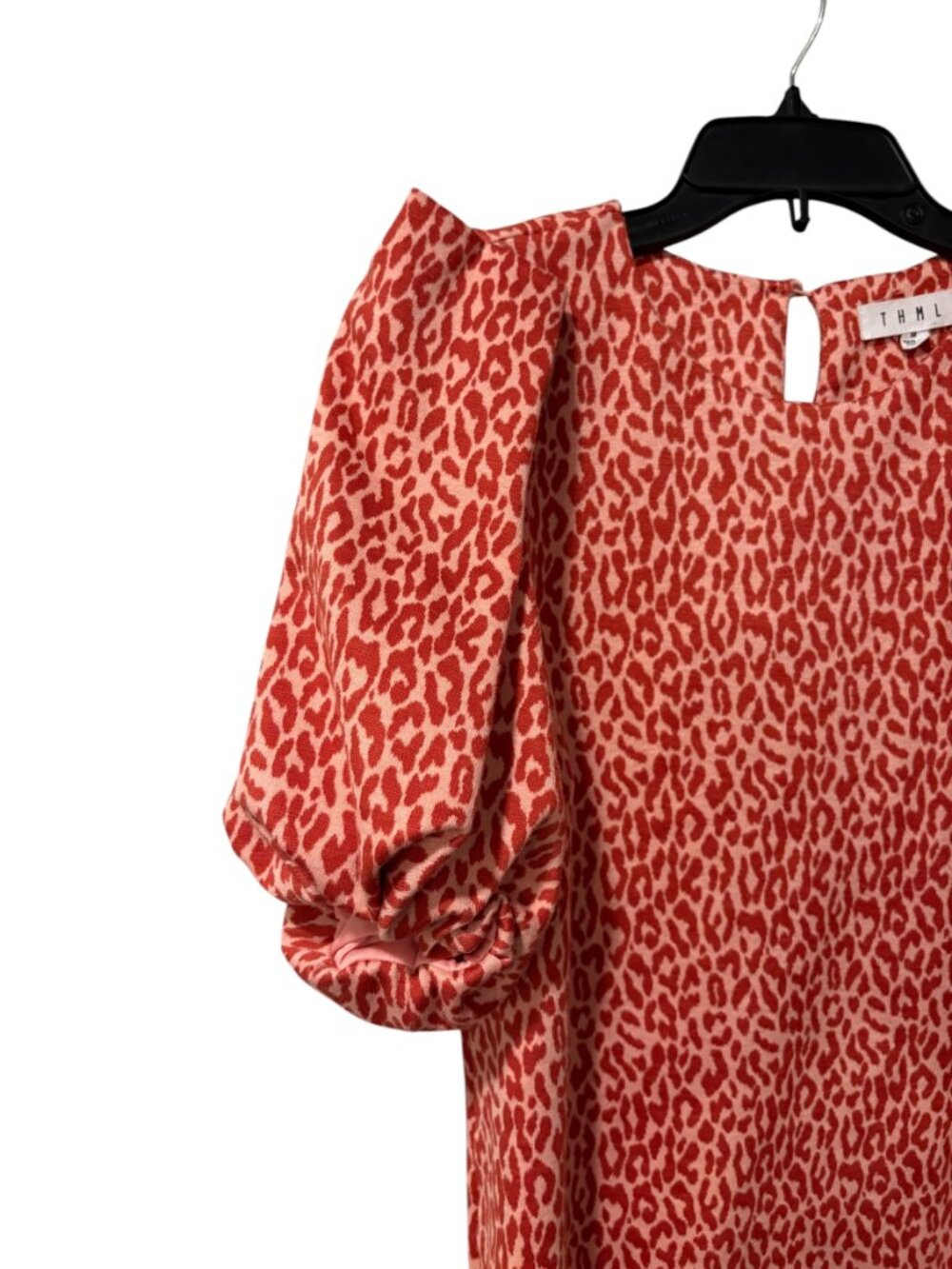 THML Puff Sleeve Leopard Print Blouse - Picture 4 of 6
